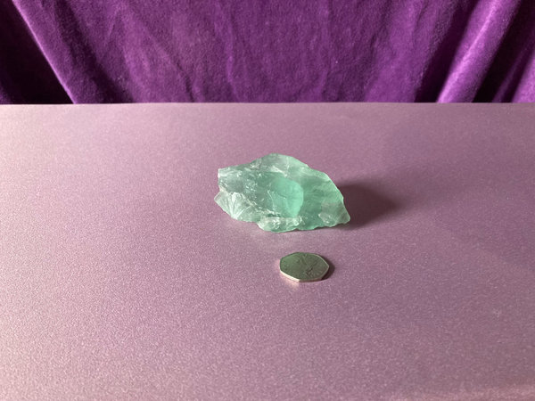 Green Fluorite Natural Piece 255 gm