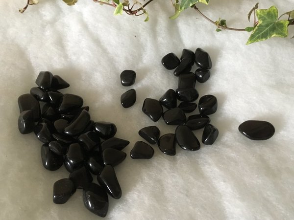 Black Obsidian Tumblestone - Medium