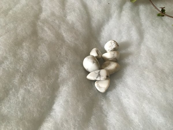 White Howlite Tumblestones - Medium